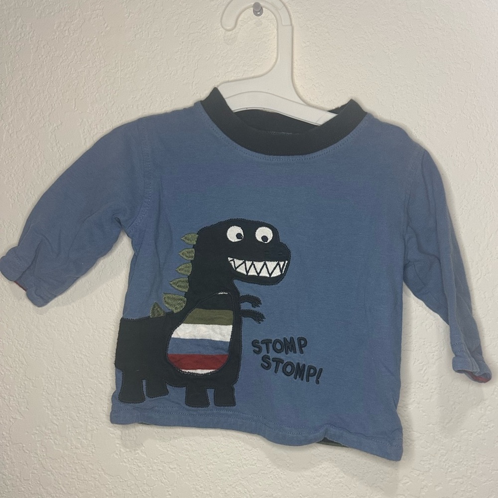 2011 Gymboree Dinosaur Stomp Stomp Long Sleeve Shirt. 12-18 Months